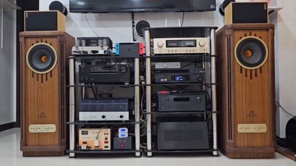 Tannoy Prestige Kensington GR speakers. 停留 (Right Here Waiting For You)