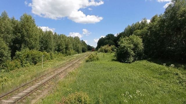 Тяжелый Вагон! Тепловоз 2ТЭ10М-2179 С Одним Крытым Вагоном Перегон Ворсма-Металлист смотреть онлайн
