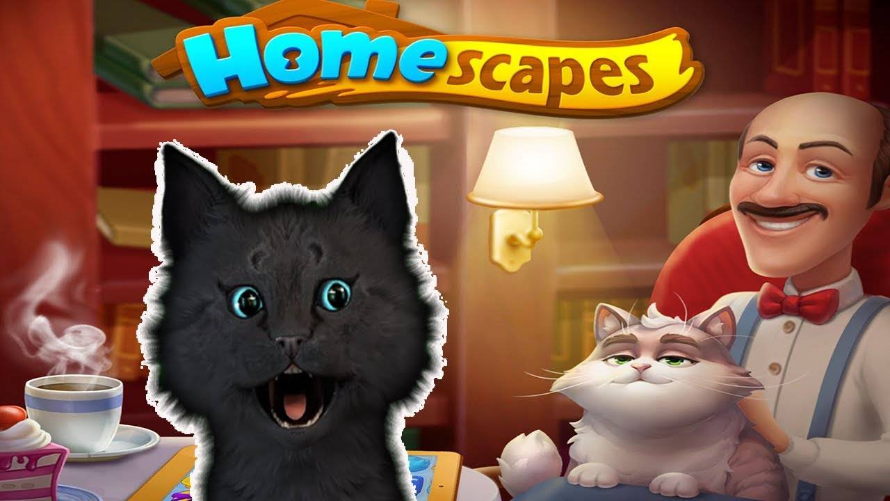 Home Scapes Домашние пейзажи С ГОВОРЯЩИМ СУПЕР КОТОМ ( ИГРА для ДЕТЕЙ ) Homescapes #95 смотреть онлайн