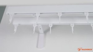 Двухрядный алюминиевый карниз «Универсал» Белый. Сборка и установка.