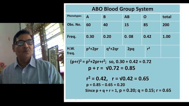Gene and Genotype Frequency Calculation for a Multiple Allelic Locus (ABO Blood Group) смотреть онлайн