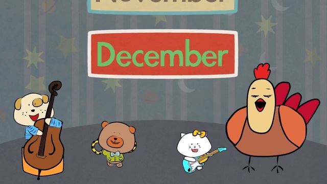 8a_Months of the Year Song - Song for Kids - The Singing Walrus смотреть онлайн