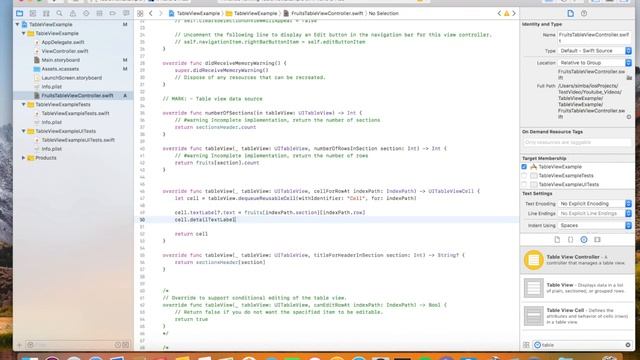 Apprendre les TableView ios Swift Custom Cellules смотреть онлайн
