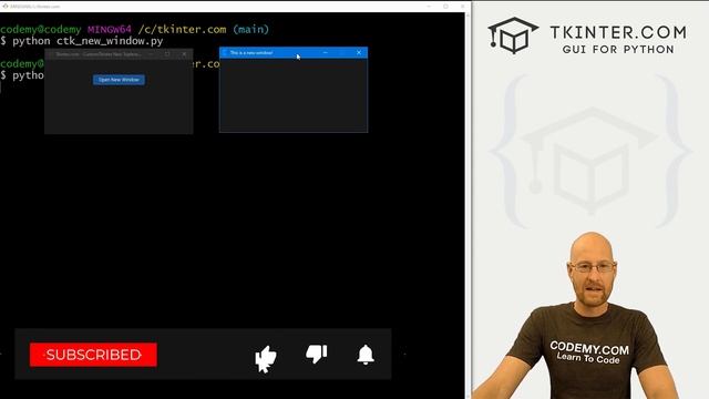 New Top Level Windows - Tkinter CustomTkinter 15 смотреть онлайн