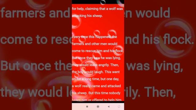 Story for kids/ The boy who cried wolf смотреть онлайн