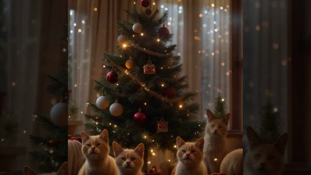Елочка с котиками