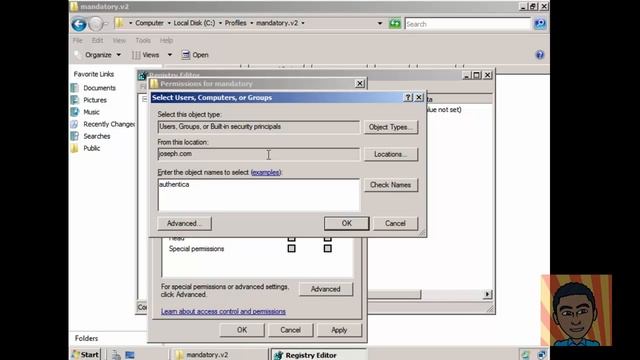 Setup a Mandatory Profile on Windows Server 2008 смотреть онлайн