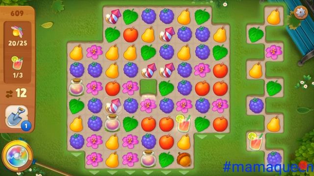 Gardenscapes 609 установить скамейки