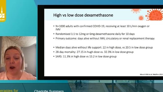 THERAPIES FOR COVID-19  (ISICEM 2021 aug-sept)
