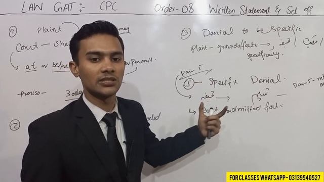 Order 8 CPC law gat | CPC order 8 rule 1 to 13 | Written statement and set off | CPC law gat lectur смотреть онлайн