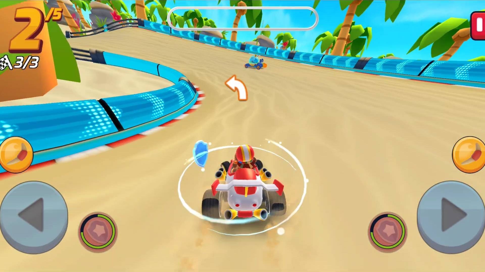 Гонки на карте Starlit Kart Racing Солнечный водопад смотреть онлайн