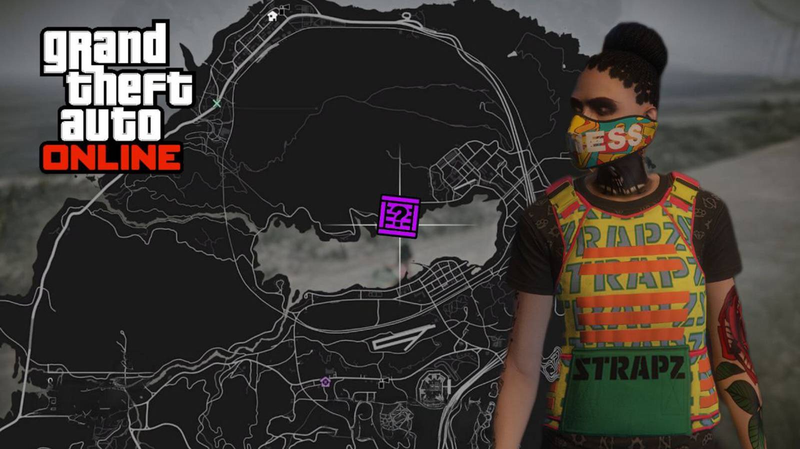 Рядом с горой Чилиад Значки ДЖ в GTA Online смотреть онлайн