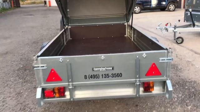 Легковой прицеп ССТ 7132-2к с подъемным тентом смотреть онлайн