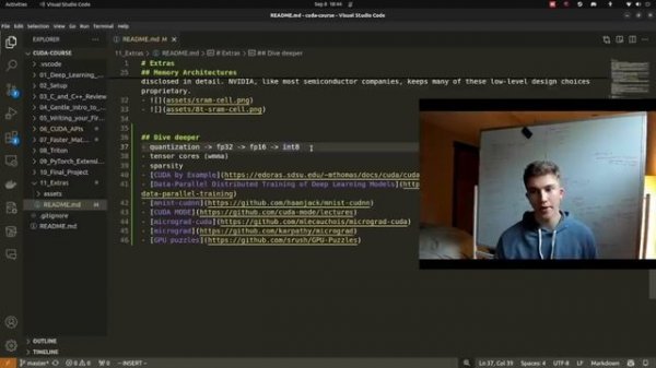 CUDA course - part24
Ссылка на оригинал: https://www.youtube.com/watch?v=86FAWCzIe_4