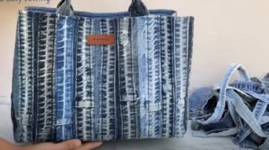 Превратите швы в новую джинсовую сумку