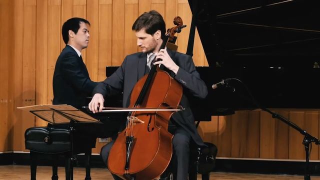 Frank Huang and Cole Tutino play Rachmaninoff Cello Sonata, 2nd movement смотреть онлайн