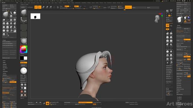 y2mate.com - FREE ZBRUSH TUTORIAL How To Create Hair with IMM Brush_1080p смотреть онлайн