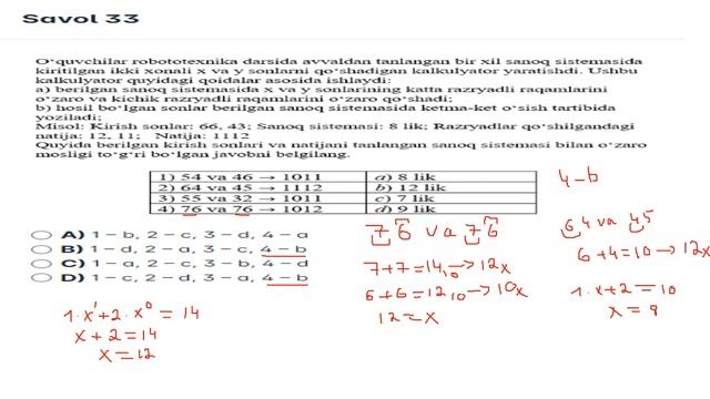 REPETITSION TEST-2024. SANOQ SISTEMALARI смотреть онлайн