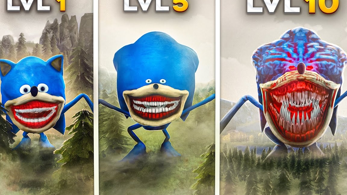 100 ИГРОКОВ ПРОТИВ 10 СТАДИЙ СОНИКА ПОЖИРАТЕЛЯ в Garry’s Mod