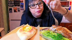 Мукбанг | Хачапури по-аджарски, Морской окунь. Обжор Асмр