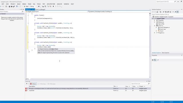 C # random number generator | Visual Studio смотреть онлайн