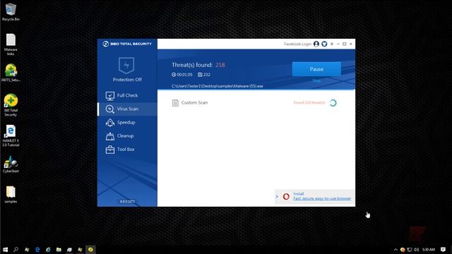 360 Total Security Prevention and Detection Test смотреть онлайн