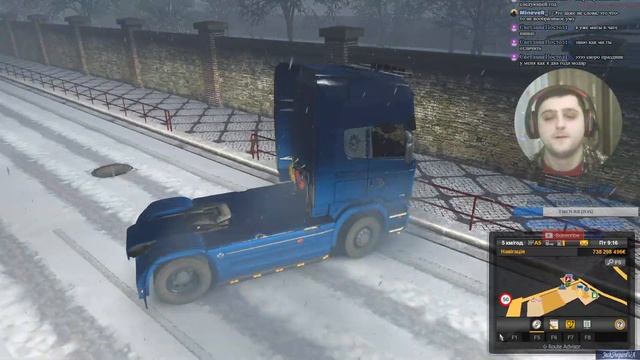 🔴Стрим ETS 2 TruckersMP [Winter mode] Общение и атмосфера заходи #45 23.12.2019 смотреть онлайн