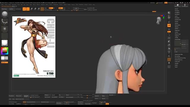 The ULTIMATE Guide for Creating Stylized Hair in ZBrush02 смотреть онлайн