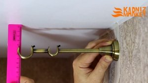 Установка карниза на стену - Часть 4 - Монтаж гардины