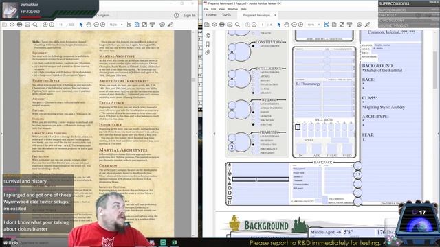 D&D 5E Character Creation: Tiefling Fighter (Champion) 15 - Terra Inferile смотреть онлайн