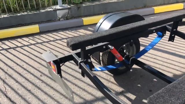 Покраска раптором легкового прицепа Трейлер. смотреть онлайн