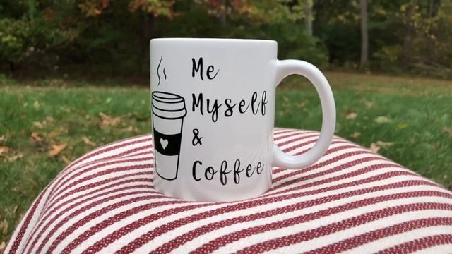Me Myself and Coffee Mug, Cozy Decor, 11 oz, Tea and Coffee Lovers Cup смотреть онлайн