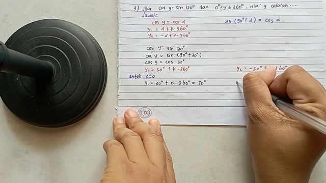 Jika tan x = -1, 4281 dan 0°≤x≤360°, nilai x yang memenuhi adalah Jika cos y =sin 120° dan 0°≤y≤360 смотреть онлайн