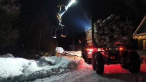 Привезли дрова на следующий год.