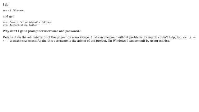 svn authorization failed (2 Solutions!!) смотреть онлайн