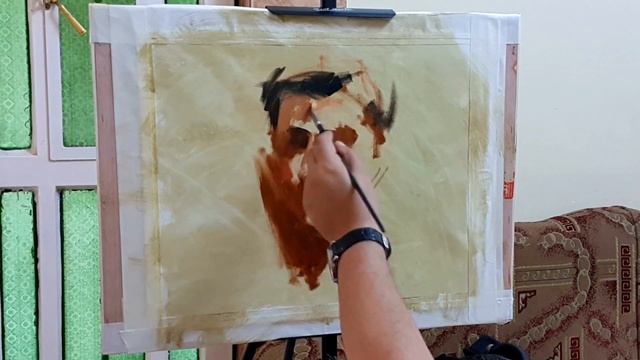 Oil Portrait Painting_By_Ghassan Dawood_Part 1 смотреть онлайн