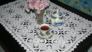 Ажурная скатерть крючком. ЧАСТЬ 1. МК Марьюшка