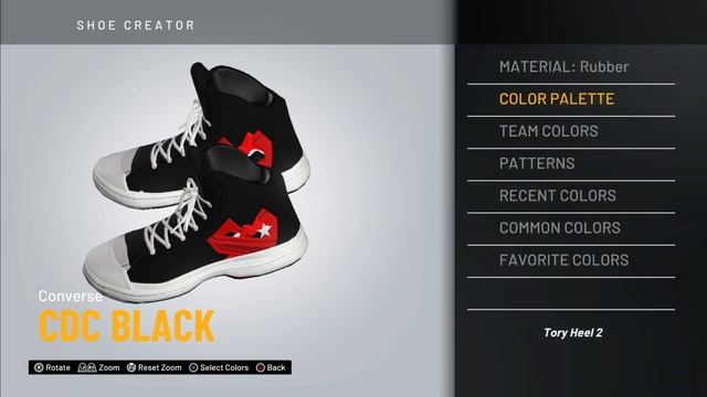 2k20 shoe creator - CDG Converses смотреть онлайн
