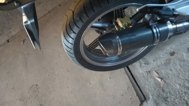 Honda CBF 500 Shark Street GP exhaust without DBkiller смотреть онлайн