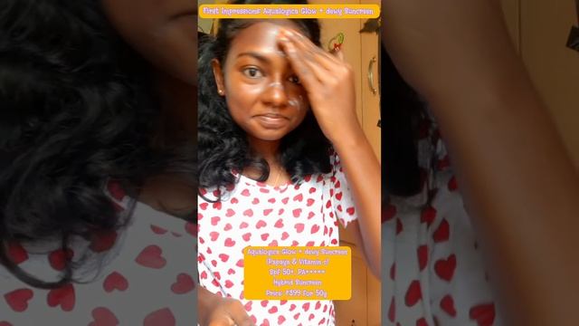 💜Sunscreen for Dark skin:Aqualogica Glow sunscreen|Aqualogica Sunscreen's review#aqualogicasunscree смотреть онлайн