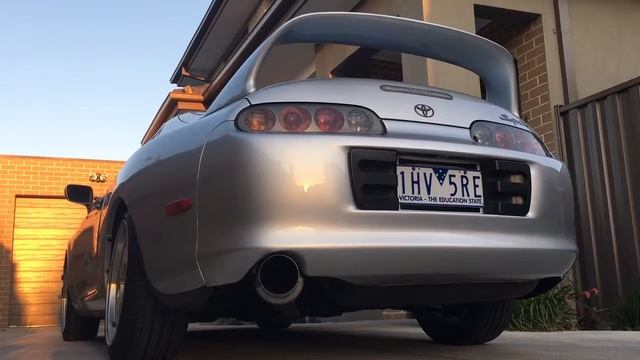 Toyota Supra With Kakimoto Racing Full Mega N1 Exhaust