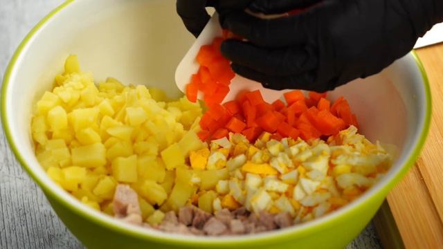 Olivier salad with Meat and Caviar | Homemade Mayonnaise Recipe | смотреть онлайн