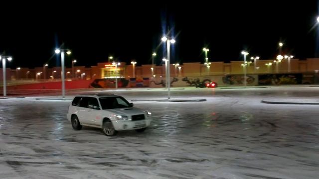 Ice Drift Subaru Forester XTi.