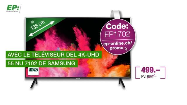 Samsung UHD-TV UE55NU7102 Promo - Francais смотреть онлайн
