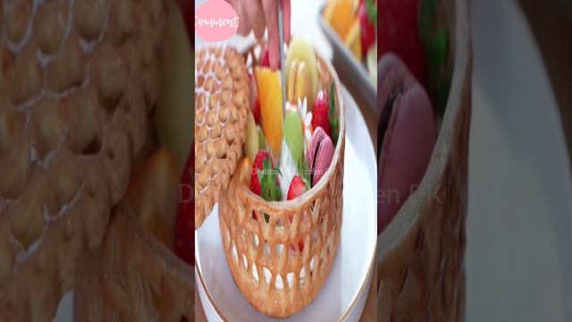 Beautiful Fruit Tart Basket/ Tart Basket/ Fresh Fruit Custard Tarts Dessert - Draupadi's Kitchen D смотреть онлайн