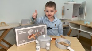 ИГРУШЕЧНЫЙ НАБОР ДЕРЕВЯННОЙ ПОСУДЫ. ДЕТСКИЙ МАГАЗИН ИГРУШЕК IQBABYCLUB. ЖК ЦАРСКАЯ ПЛОЩАДЬ
