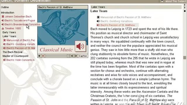 Encarta Encyclopedia 1998 (Windows 95/98) - Analysing: Classical Music
