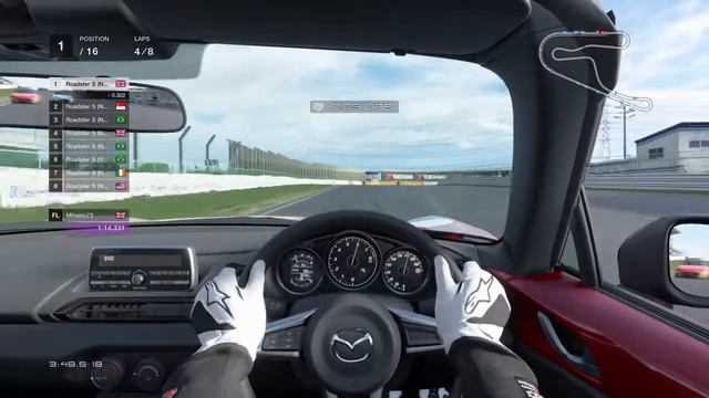 Gran Turismo Sport Mazda Roadster / Tsukuba Circuit смотреть онлайн