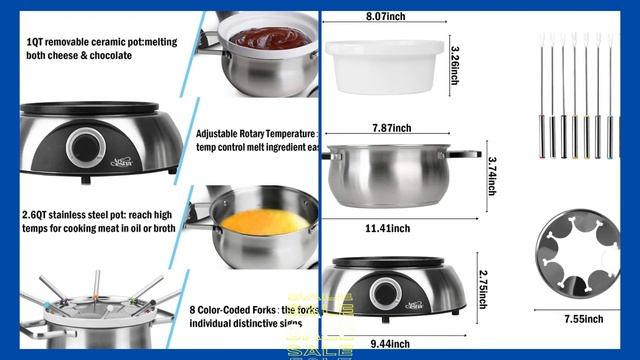 Top 5 Best Electric Fondue Pots 2021 on Amazon смотреть онлайн
