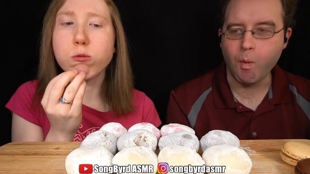 ASMR Mochi & Macarons MUKBANG (No Talking) Eating Sounds